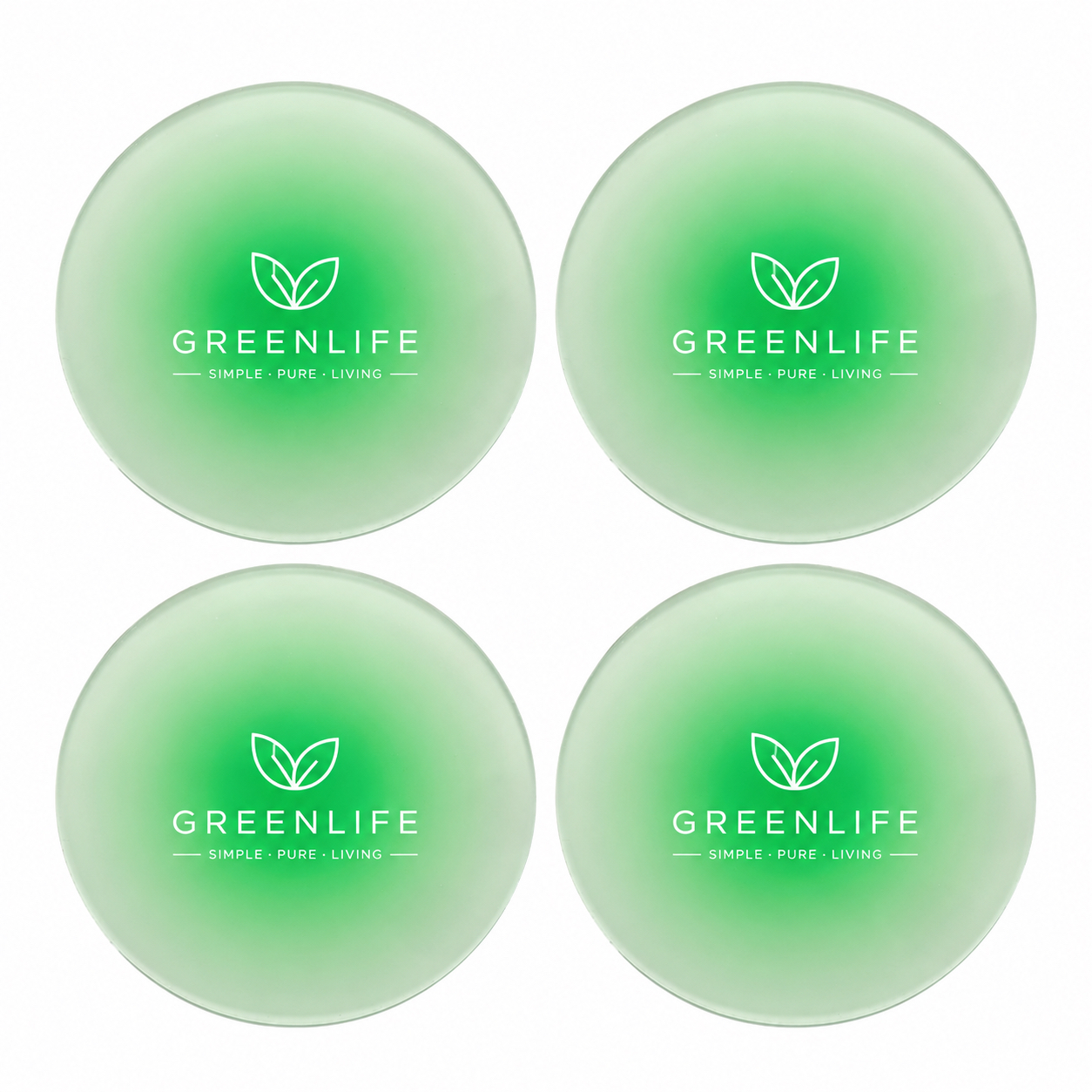 Gradient Color Acrylic Round Cup Coaster