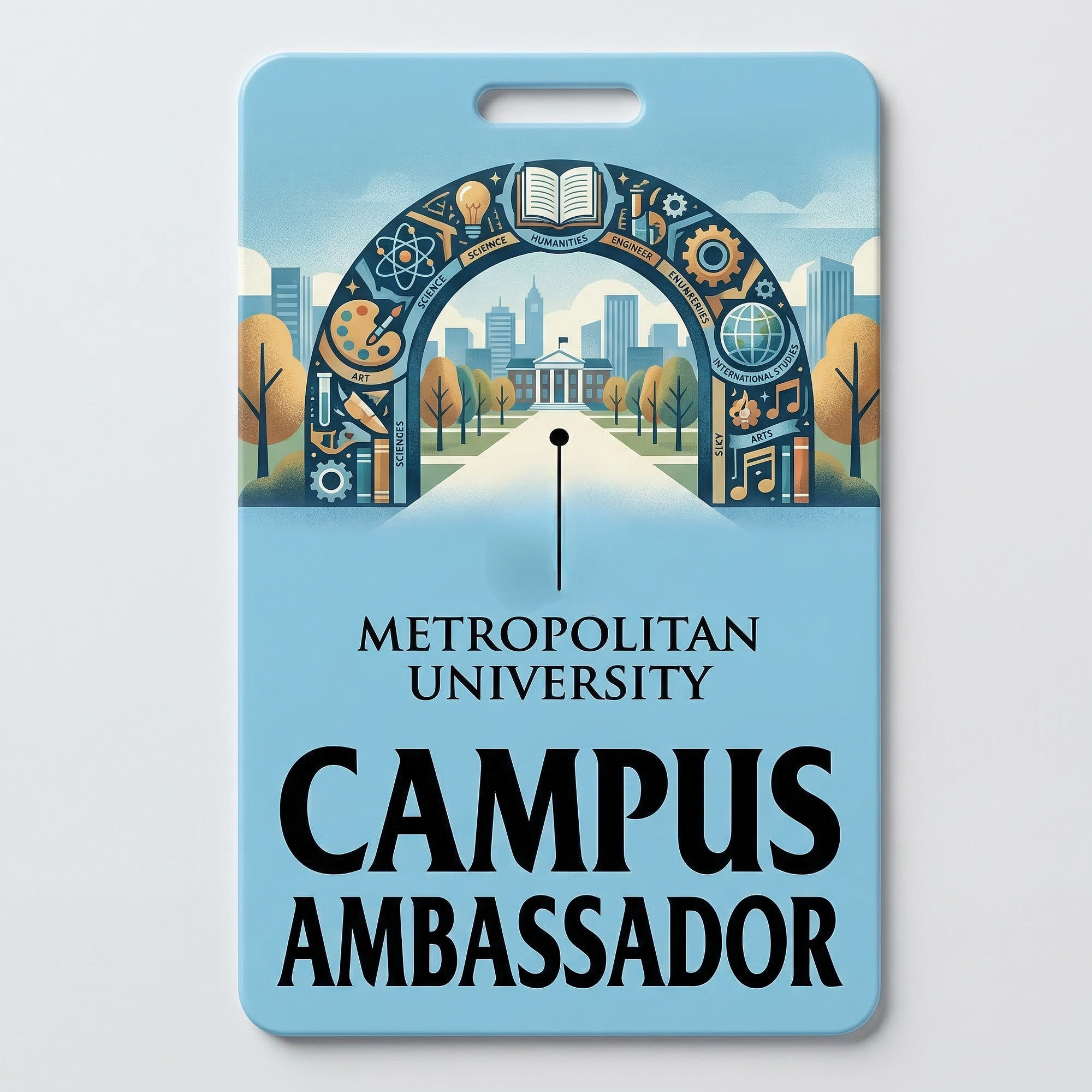 Custom Name Band Lanyard Badge