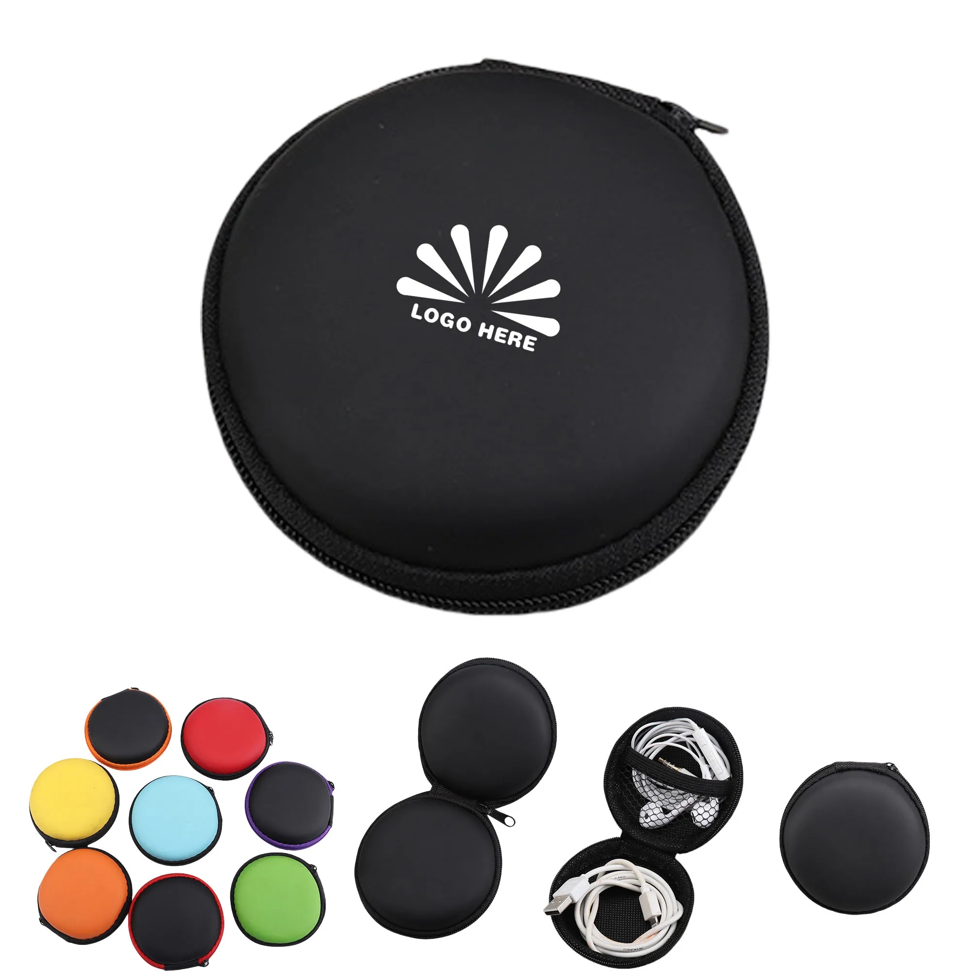 Round Headphone Case