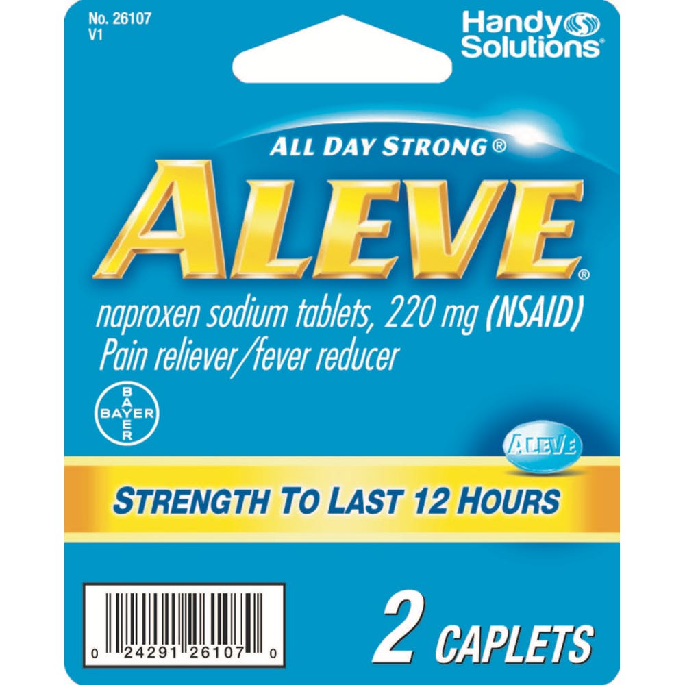 Travel Size Aleve - 2 Caplets 12 Hour Relief 2