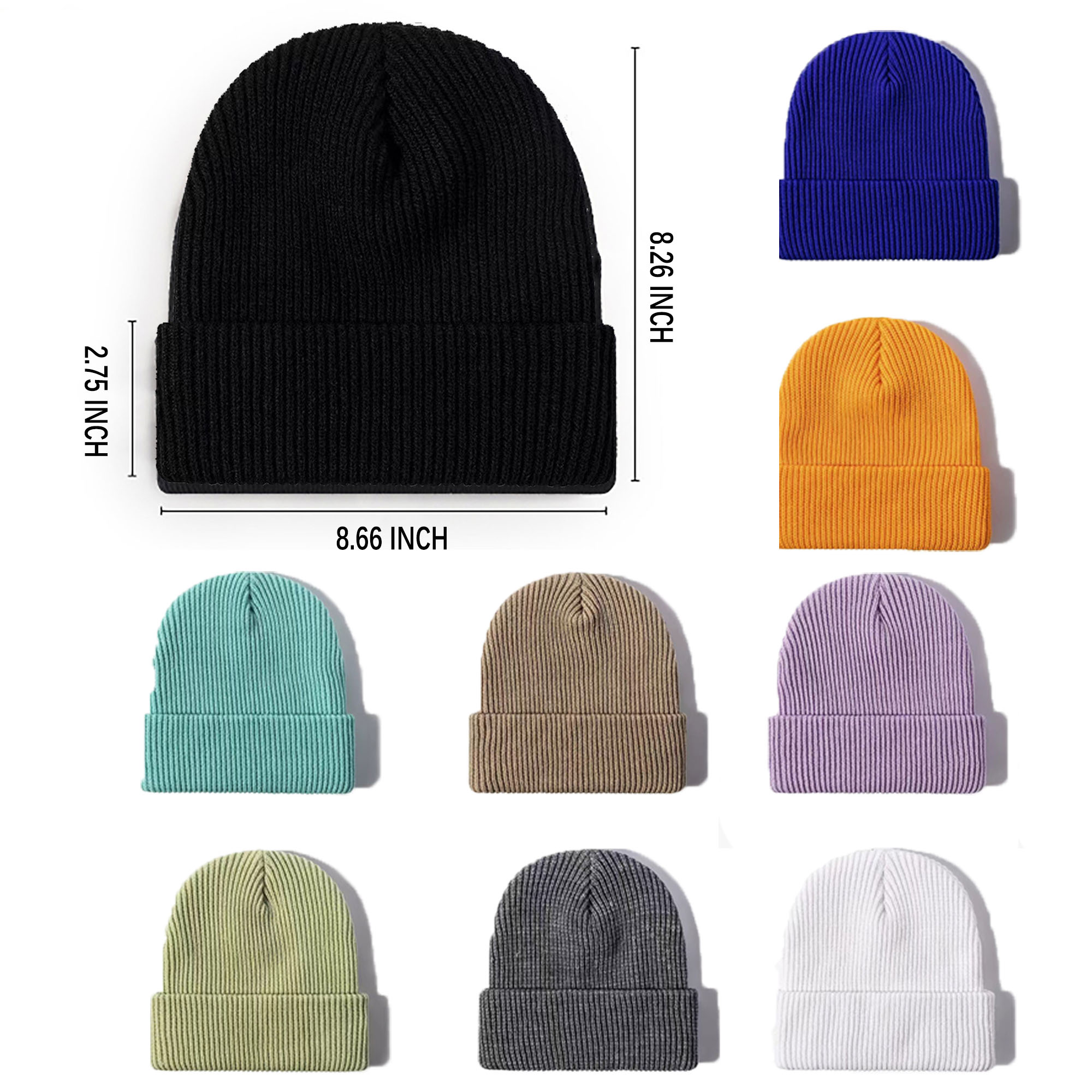 MOQ10 Thickened Outdoor Knitted Hat 4