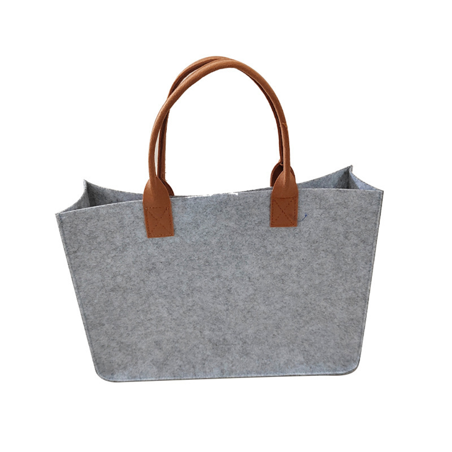 Felt Bag with Long Handles - Foldable & Stylish, custom tote bag with logo imprint 10