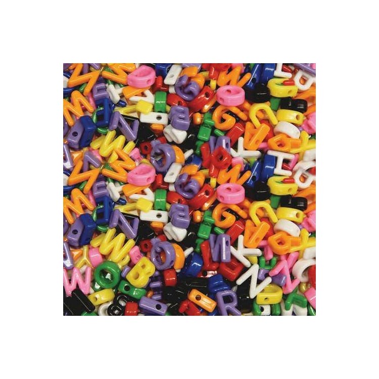 Upper Case Letter Beads - 288 Piece Pack Assorted Colors 3