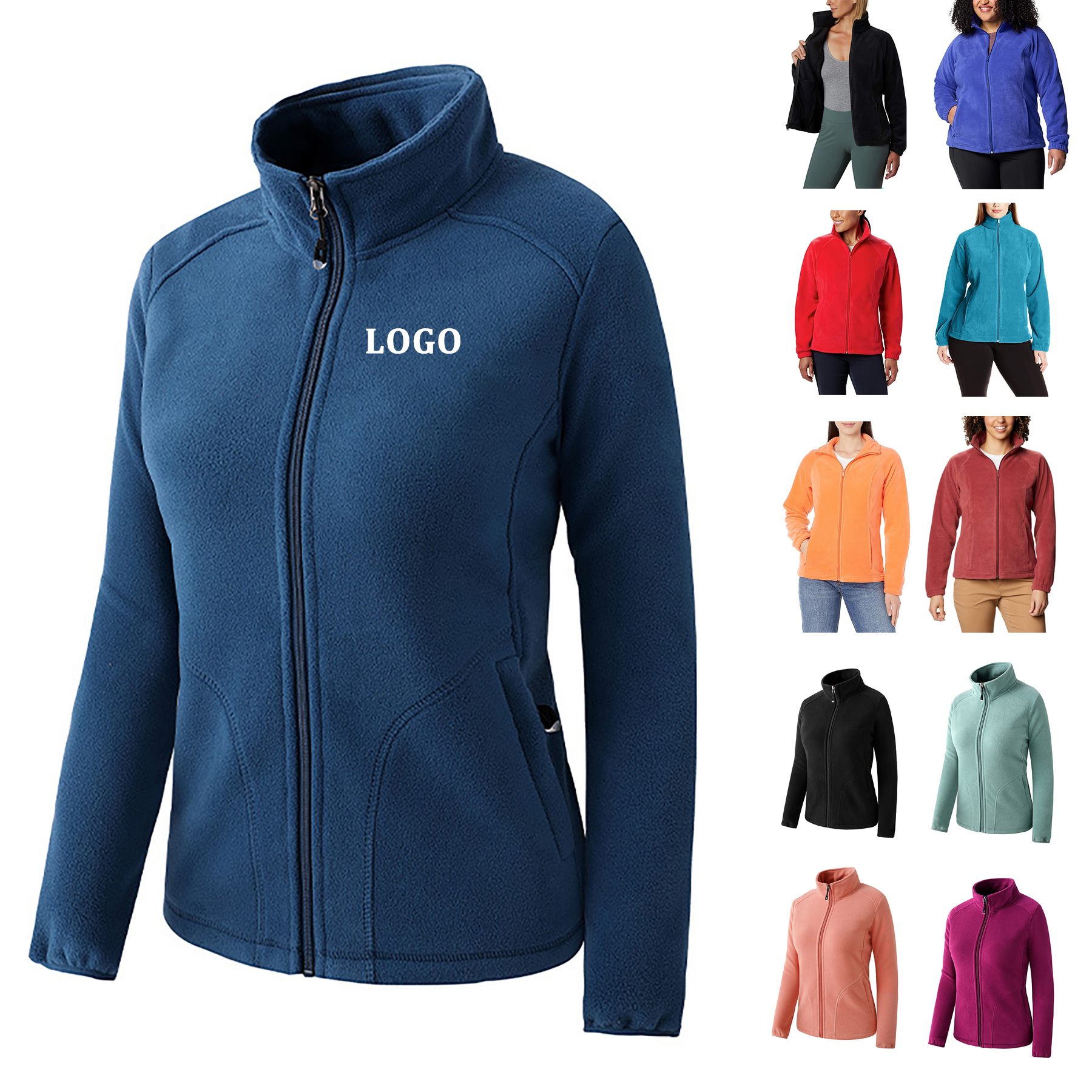 Women's Fleece Lined Full Zip Jacket 25