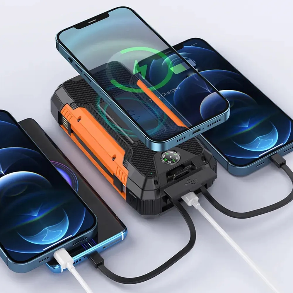 30000mAh Portable Solar Phone Battery Panel Charger