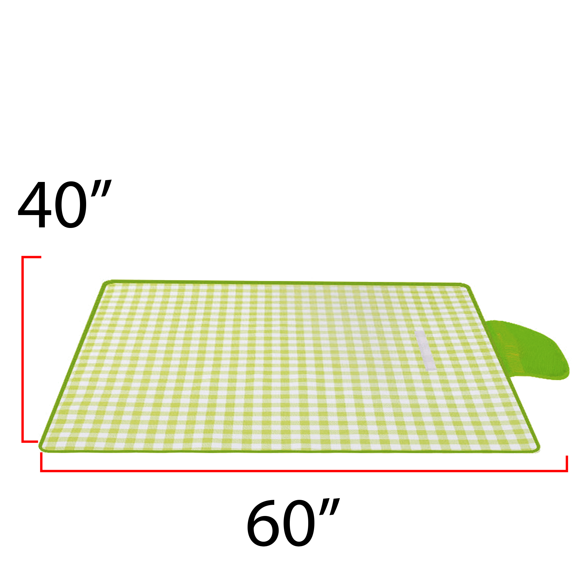 Portable Checkered Picnic Mat ?C 60"x40" 5