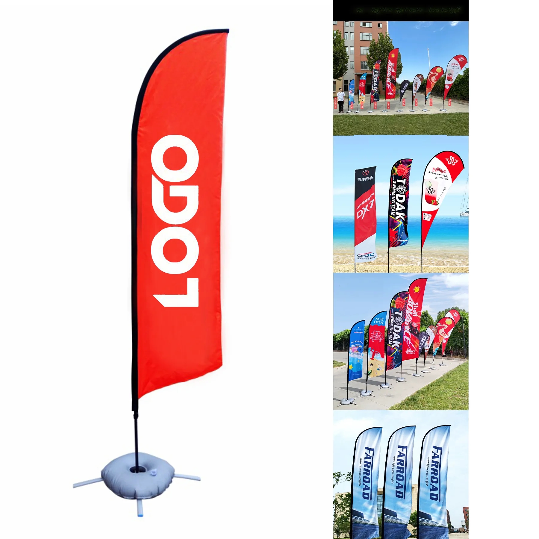 Outdoor Advertising Banner Swooper Flag