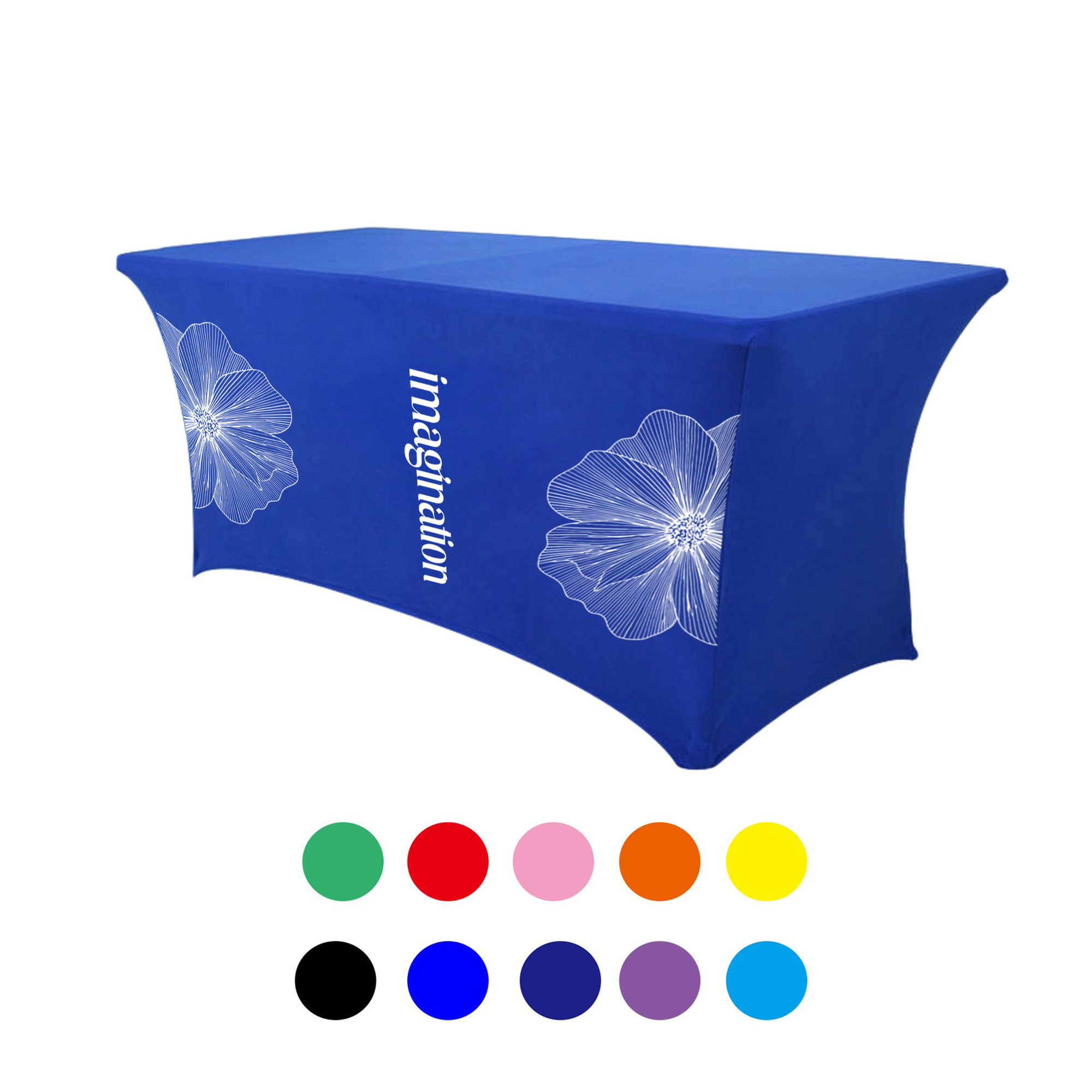 Professional All-Over Print Stretch Table Throw