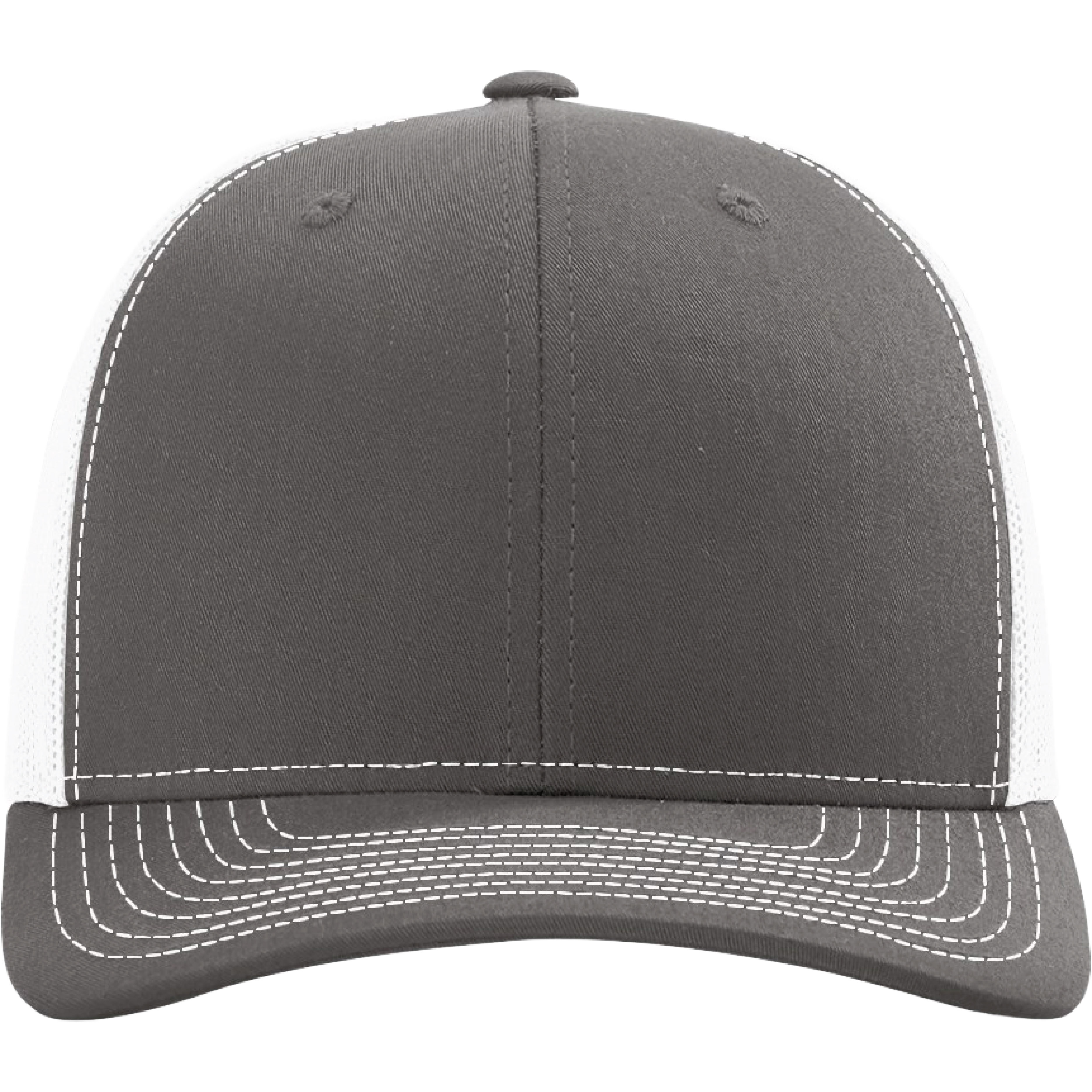 Richardson 112 6-Panel Snapback Trucker Hat w/Leatherette Adhesive Patches or Embroidery 304