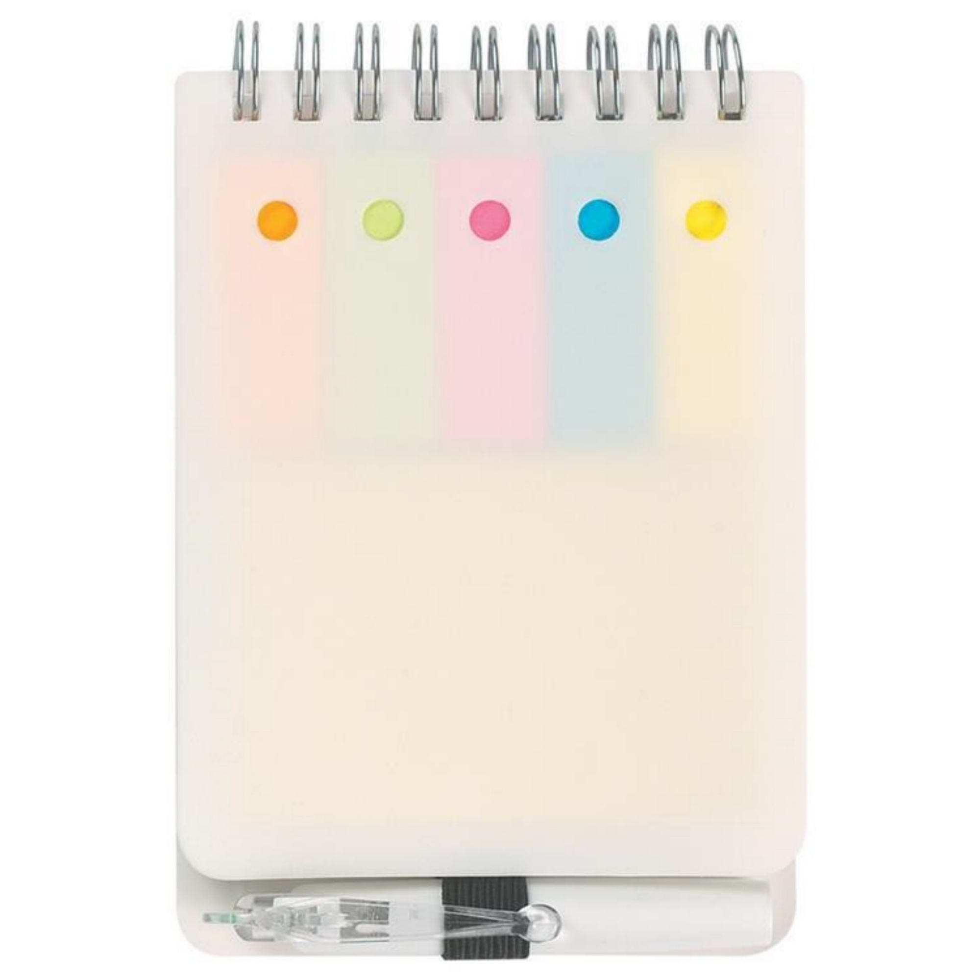 All - in - One Spiral Notebook: Sticky Notes, Writing Pad & Pen Included 10