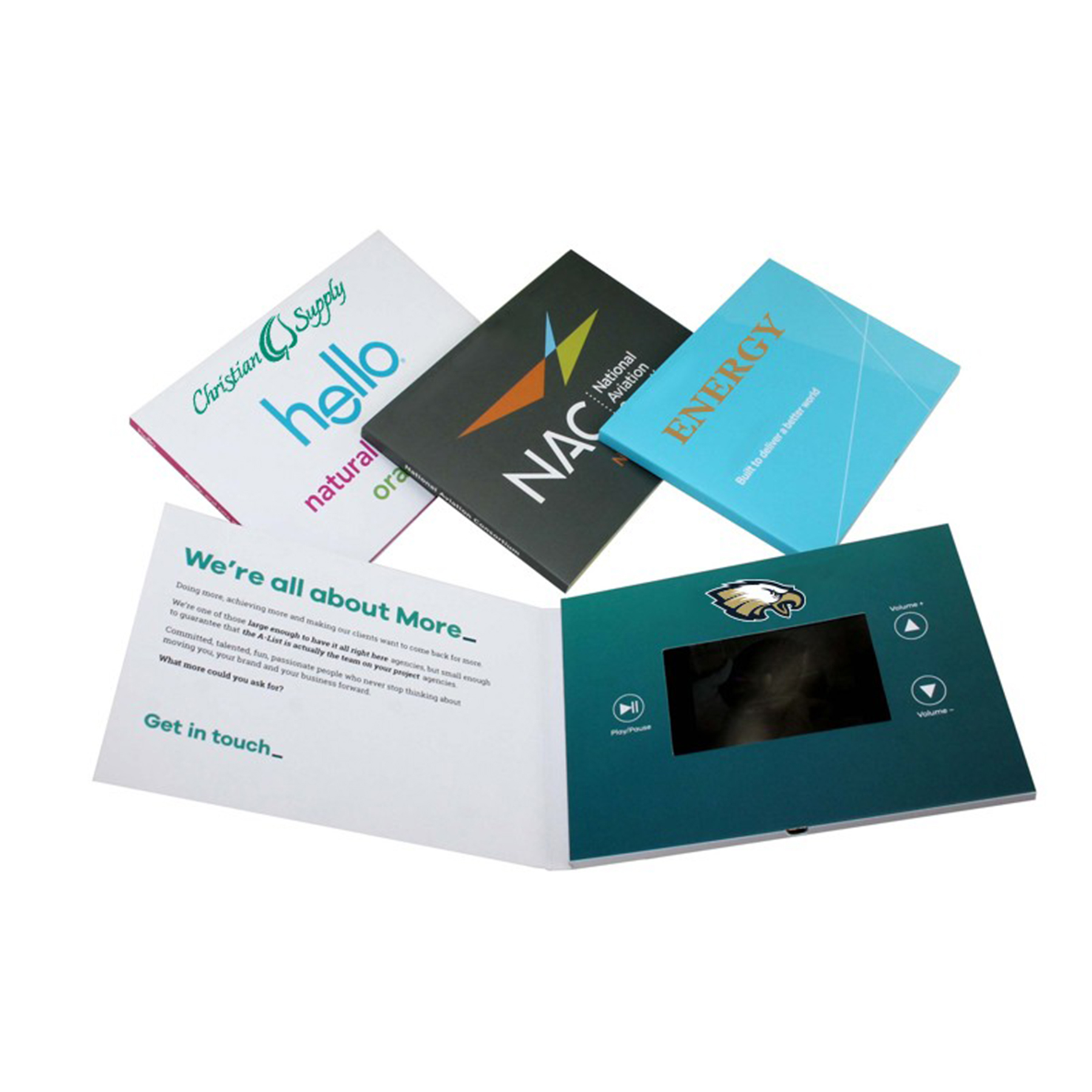4.5 Inches HD Screen Video Brochures for Customized Print