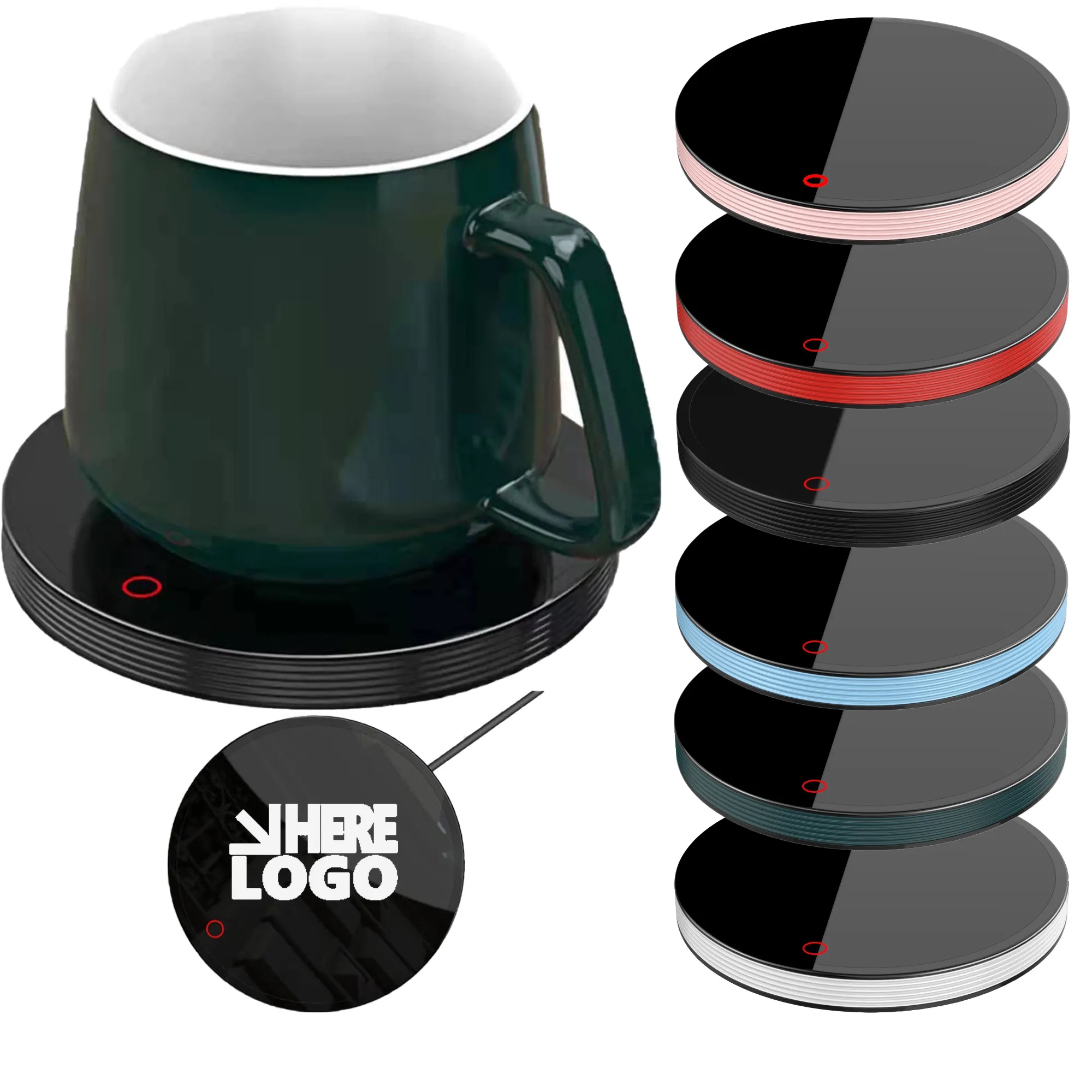 MOQ 10pcs Coffee Mug Smart Thermostatic  Temperature Warmer 5