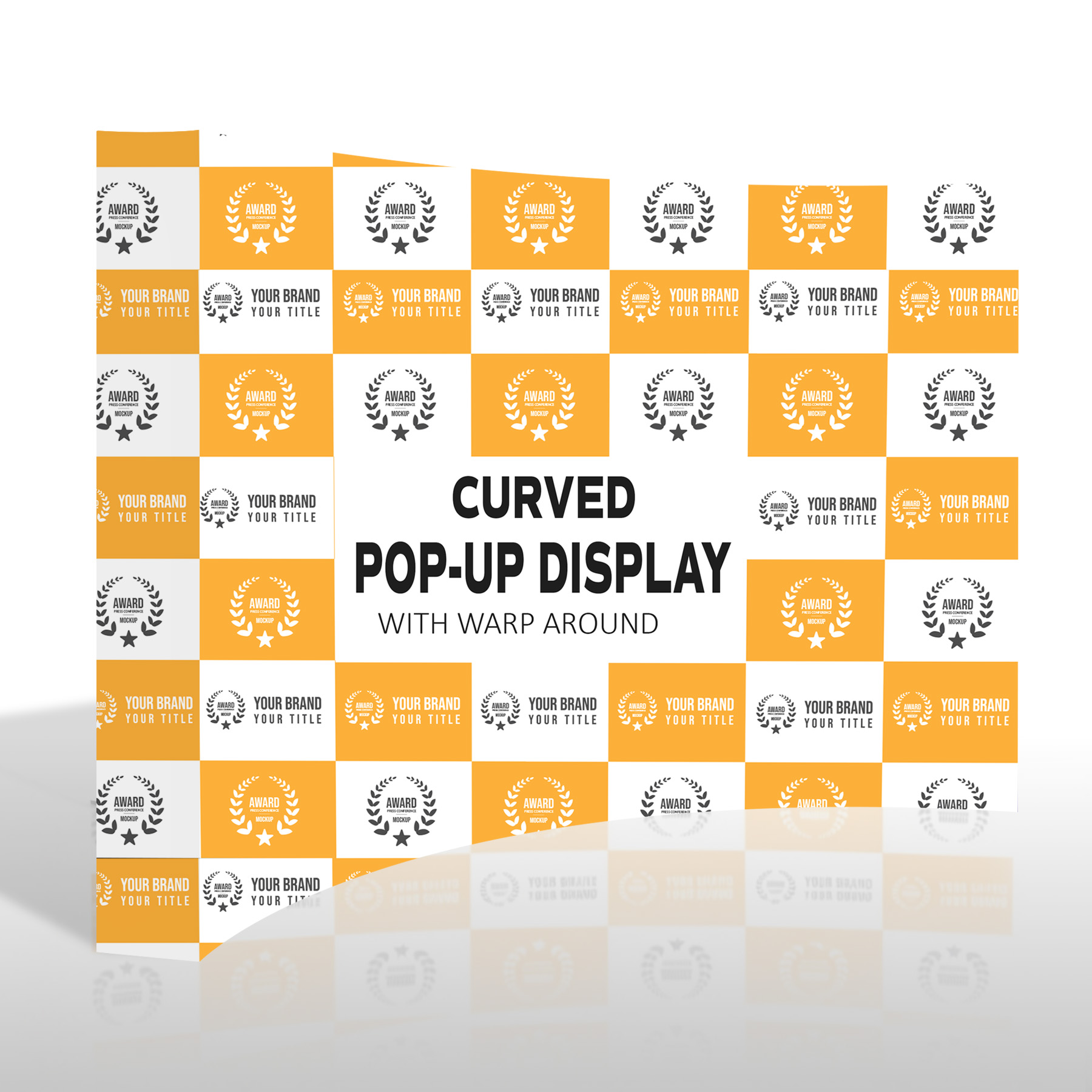 10' X 8' Curved Pop-Up Display With Wrap Around