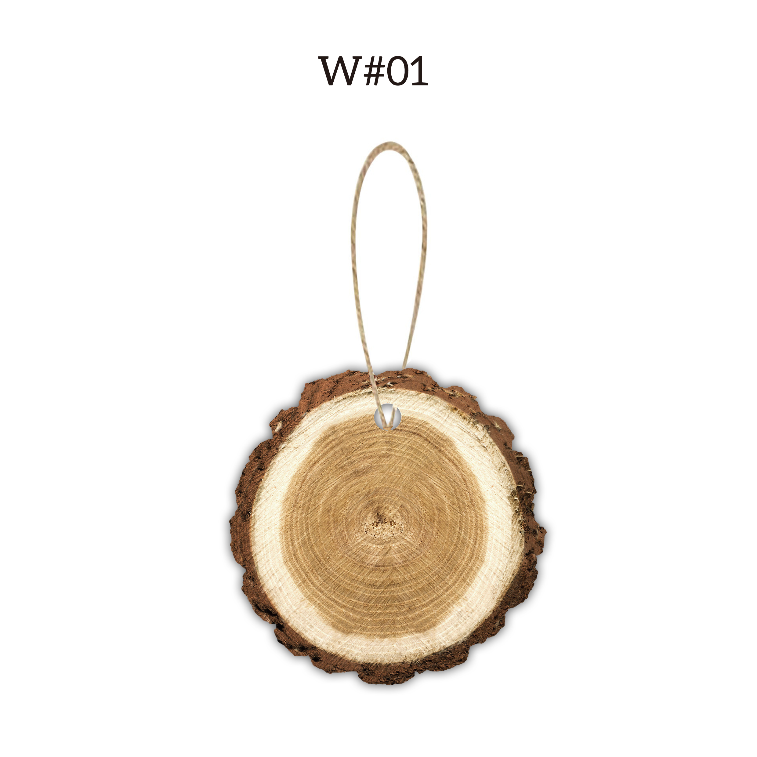 3" Full Color Christmas Ornament - Trunk w/ hemp rope 21