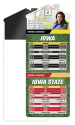 Magna-Card House Shape Magnet Football Schedules (3.5x9)