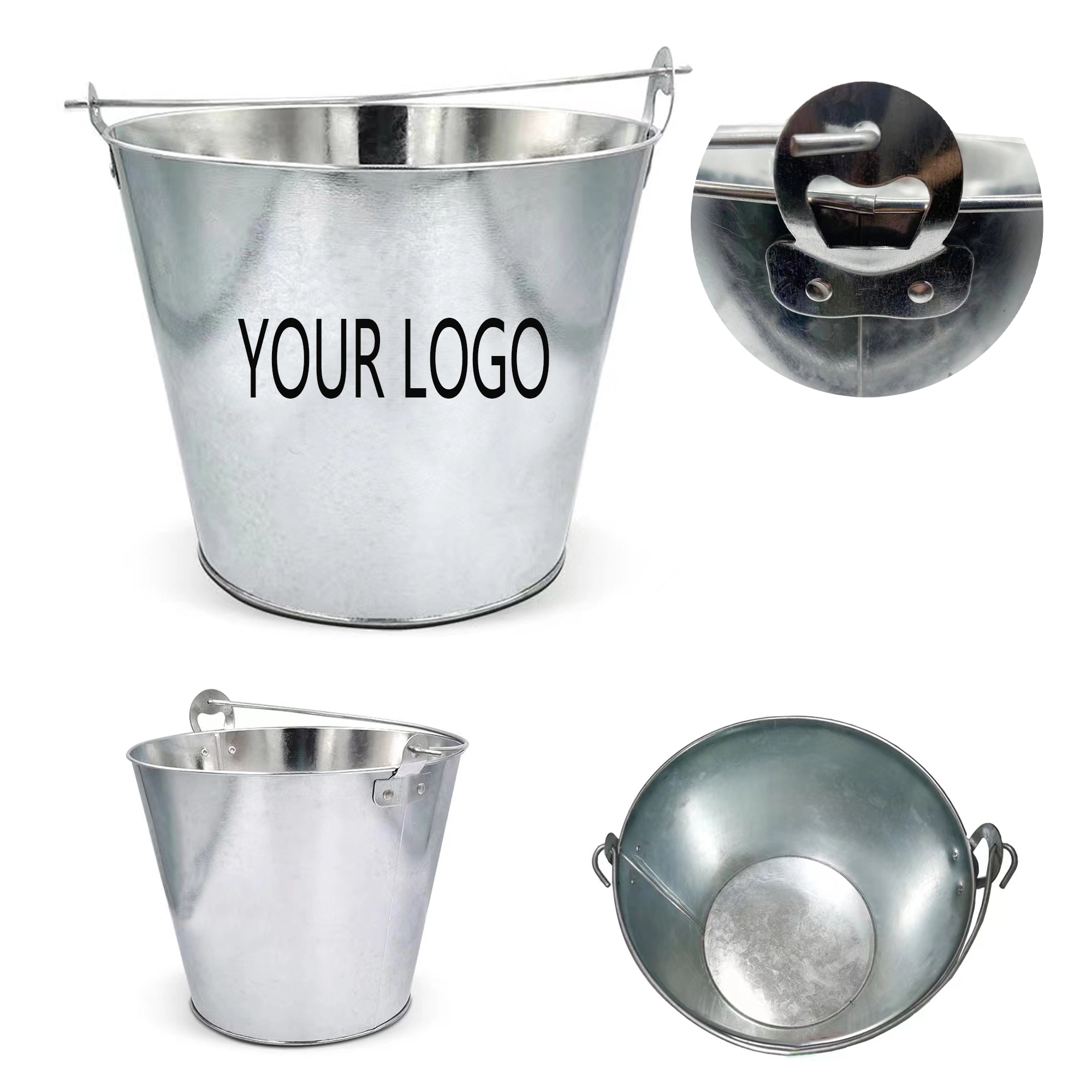 Metal Ice Bucket MOQ 100pcs 6