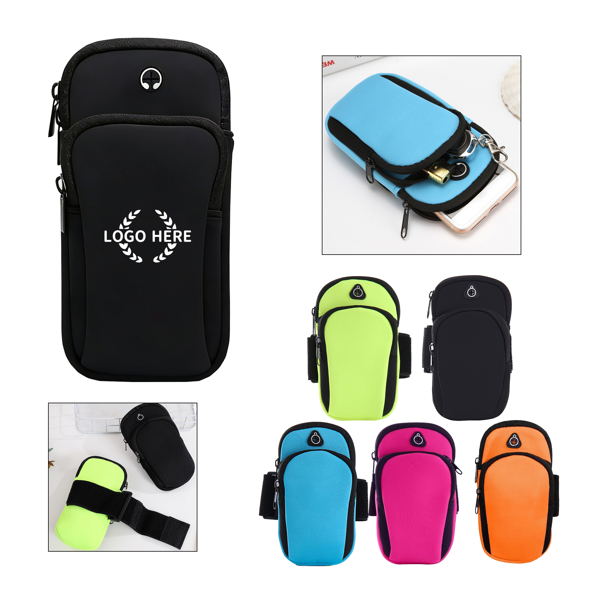 Portable Athletic Cell Phone Arm Bag