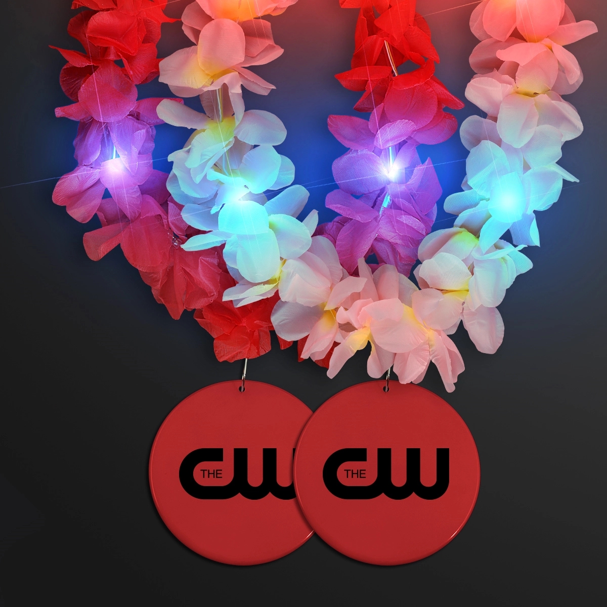 Light Up Hawaiian Leis with Custom Circle Medallion 73