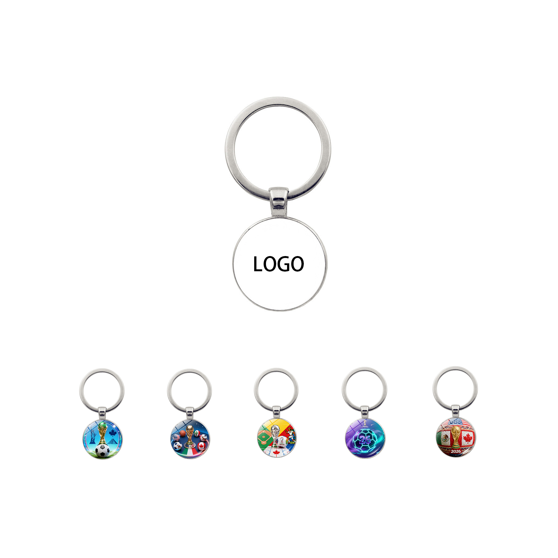 Custom Glass Keychains