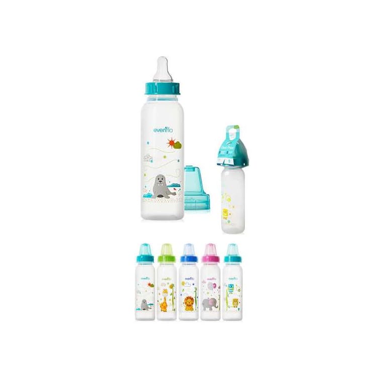 Evenflo Classic Prints Baby Bottles 8oz 6pk 3