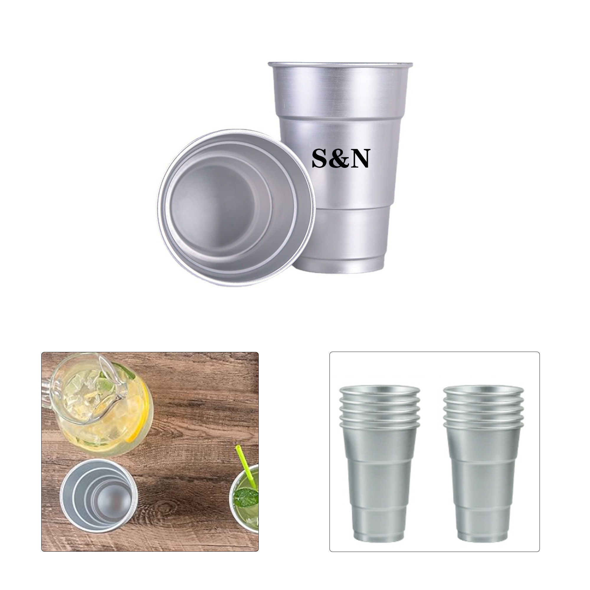 16 oz Premium Aluminum Party Cup 4