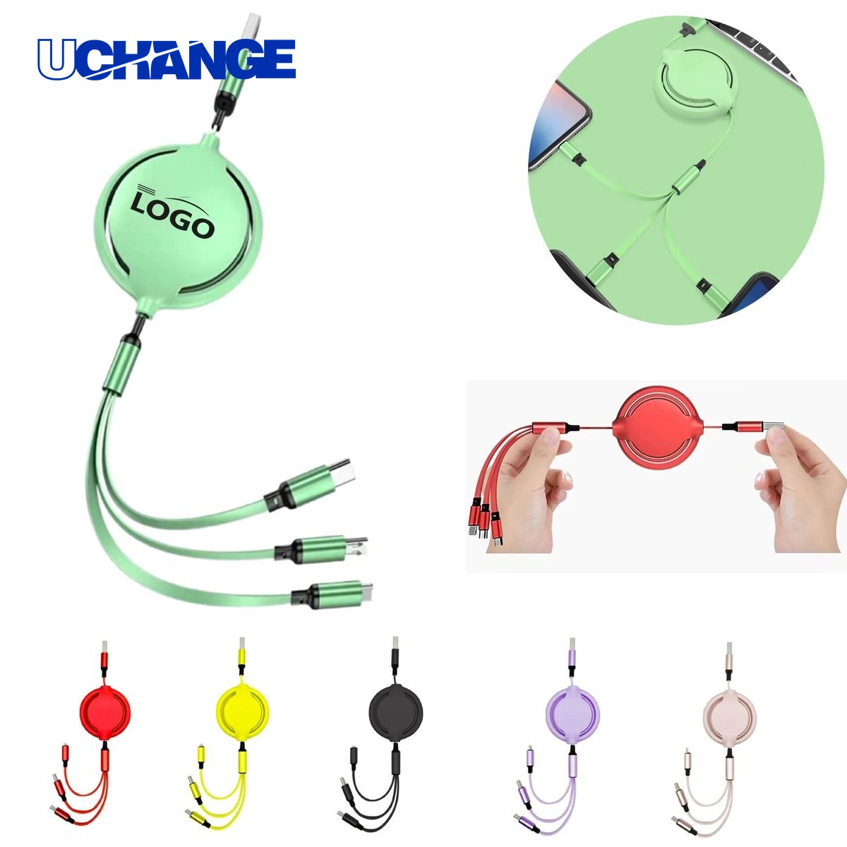 3-in-1 Retractable Charging Cable