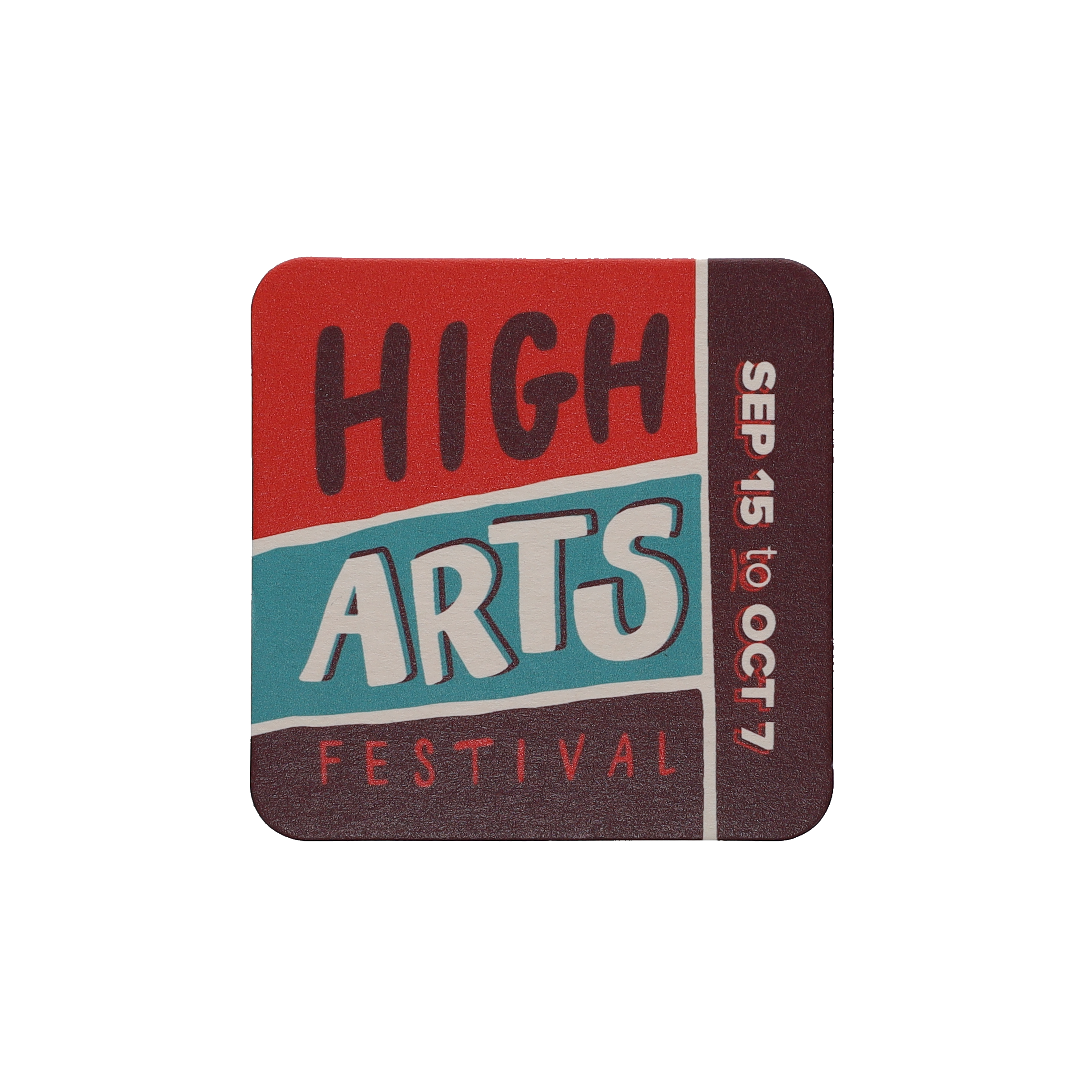 Coaster Pulpboard 35 pt 3.500" Square Digital Print 4