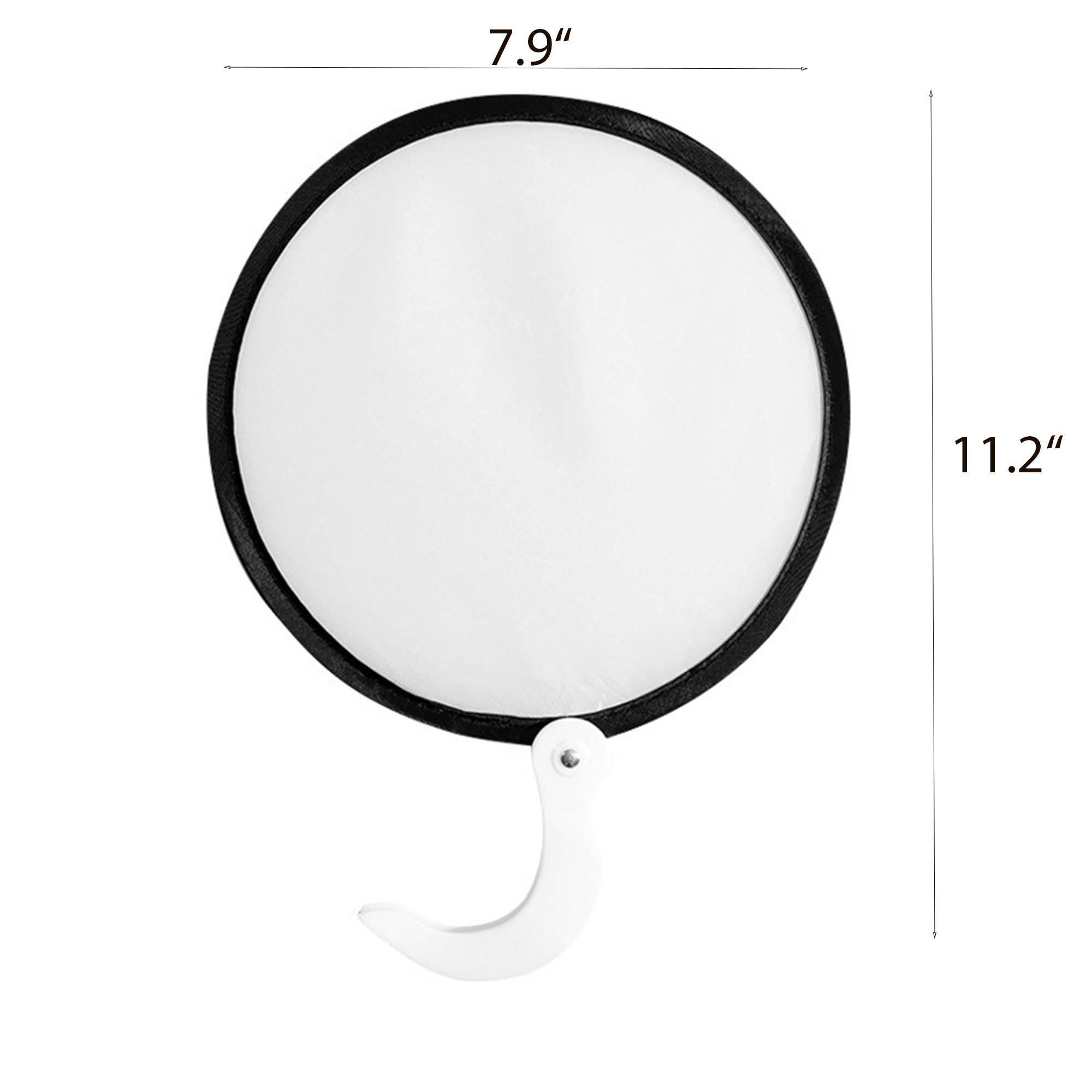 Custom Round Folding Fan with handle 4