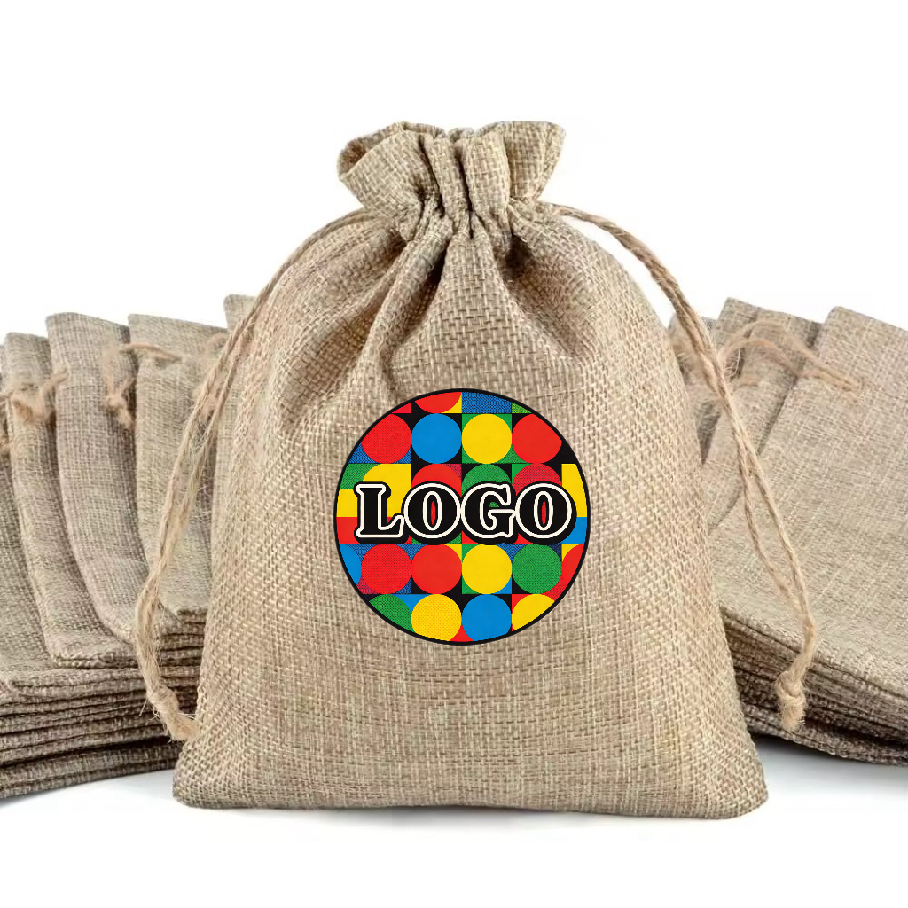Linen Drawstring Gift Bag