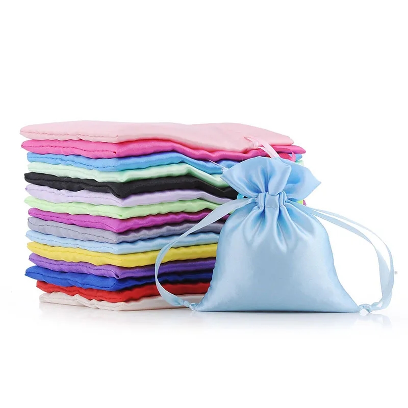 Customize Satin Gift Drawstring Bag