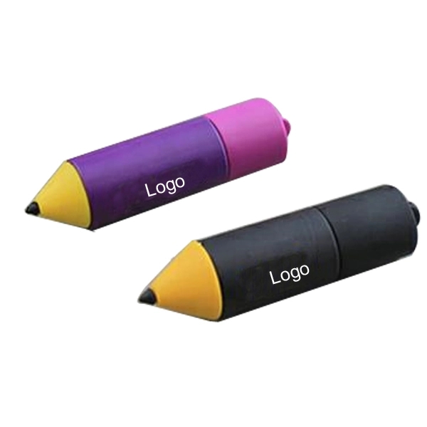 Custom 3D PVC USB Flash Drive Pencil