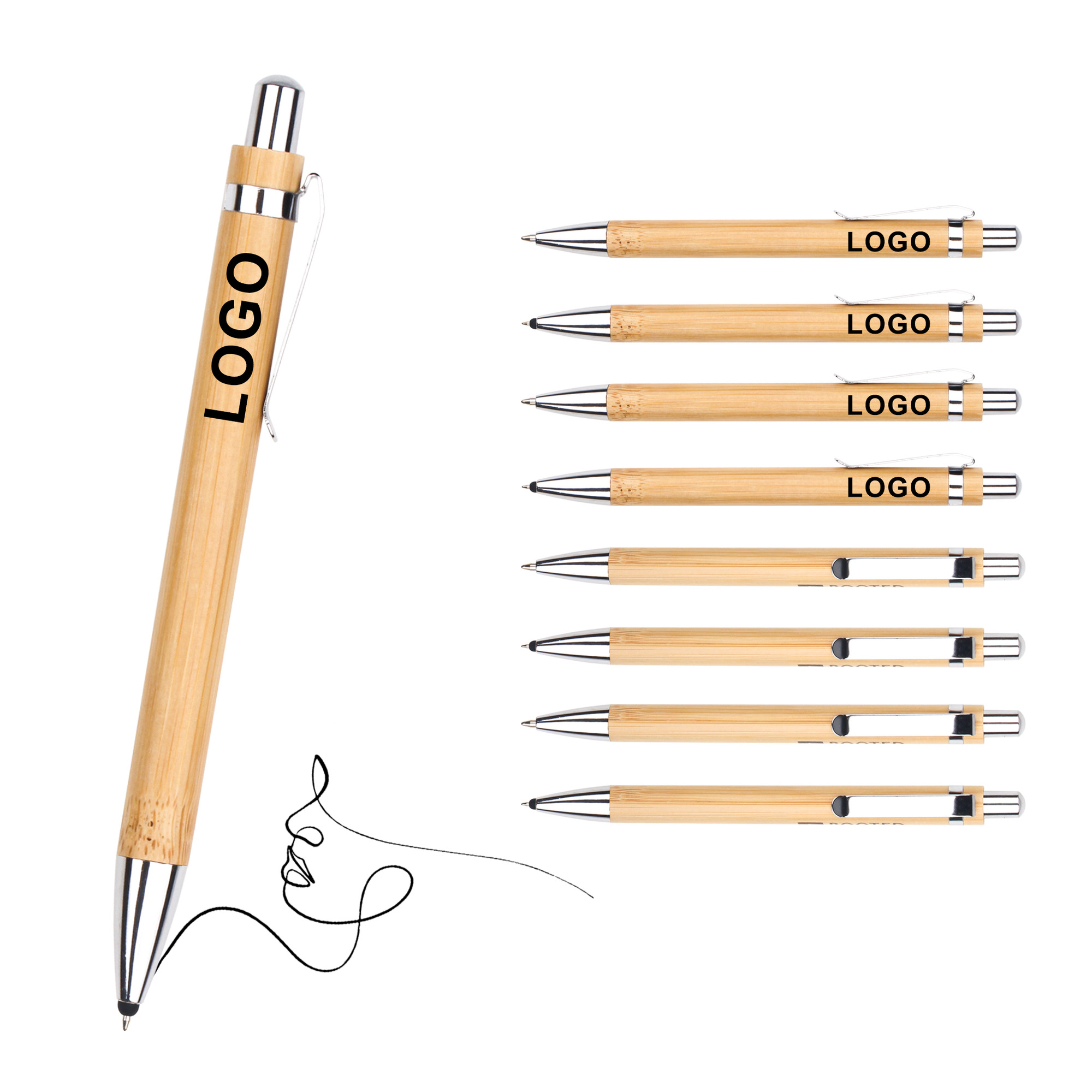 Bamboo Wooden Ballpoint Pen 3