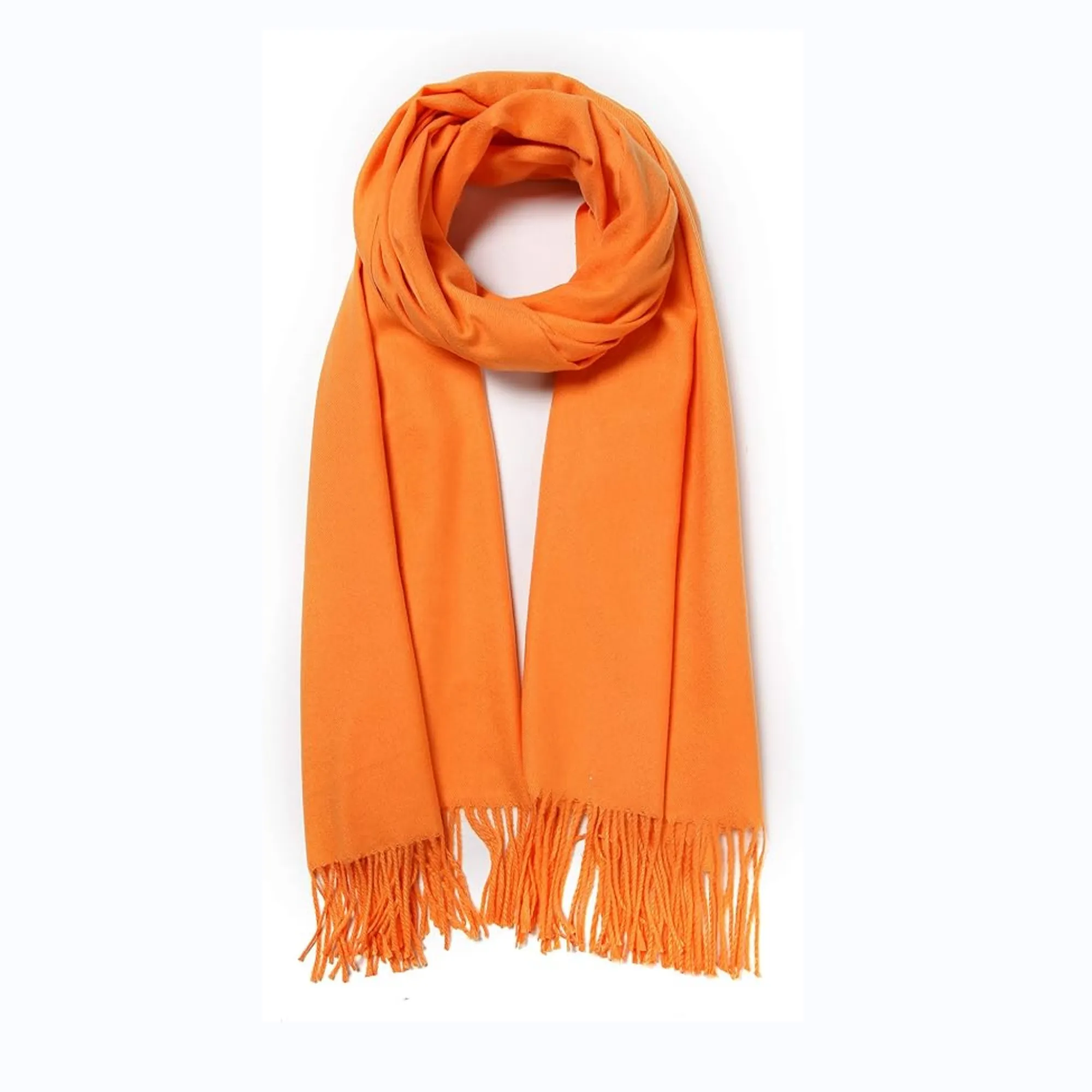 MOQ50 Cashmere Pashmina Woven Scarf & Fringes 17