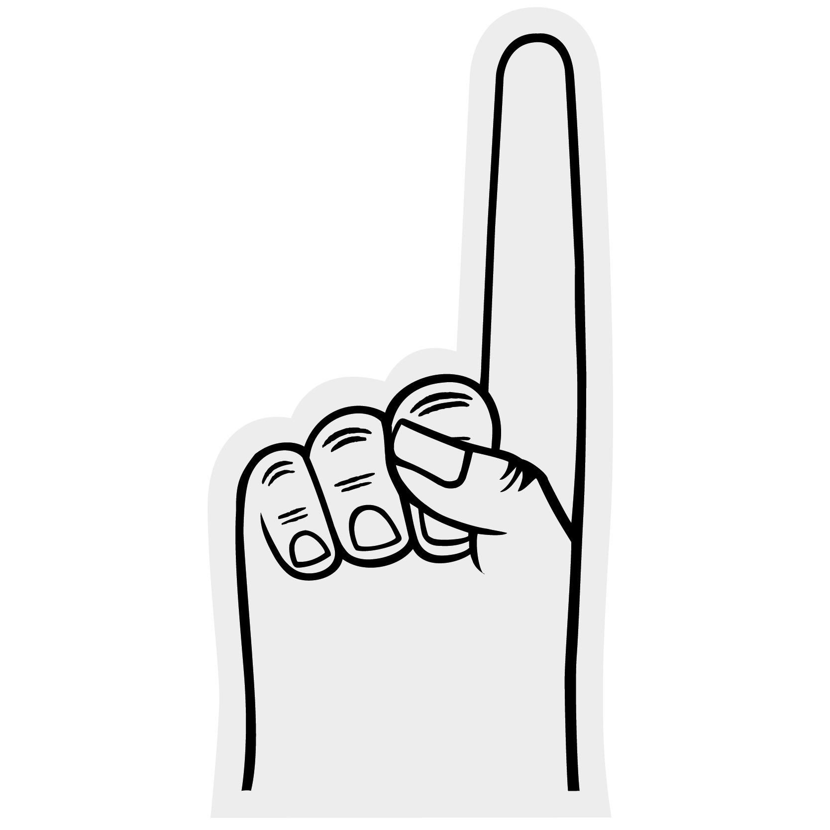 7.5" Foam Hand 68