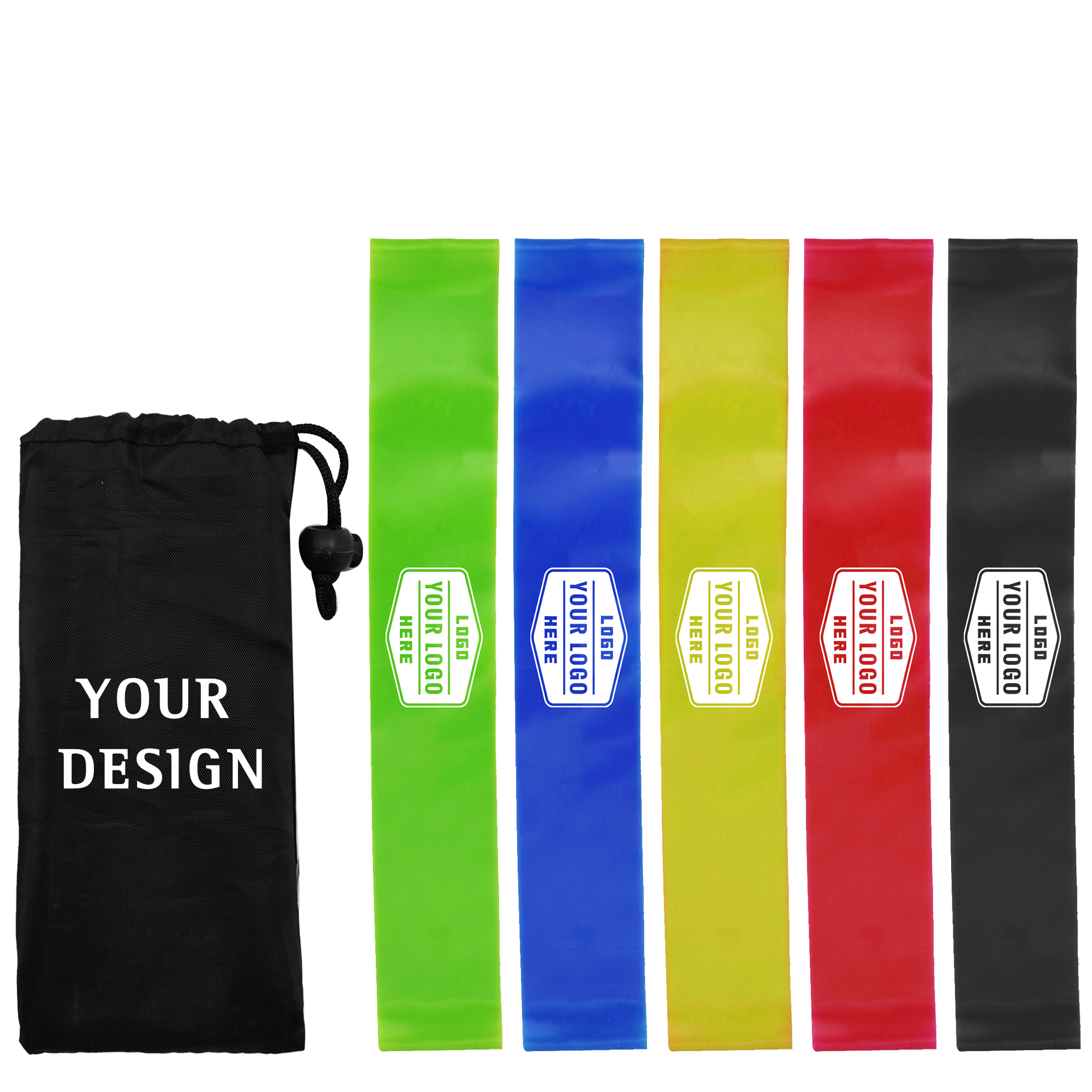 5 Pcs Resistance Bands Set