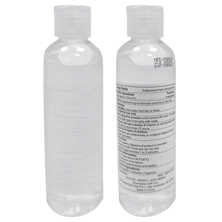 Blank 3.4oz Hand Sanitizer Bottle