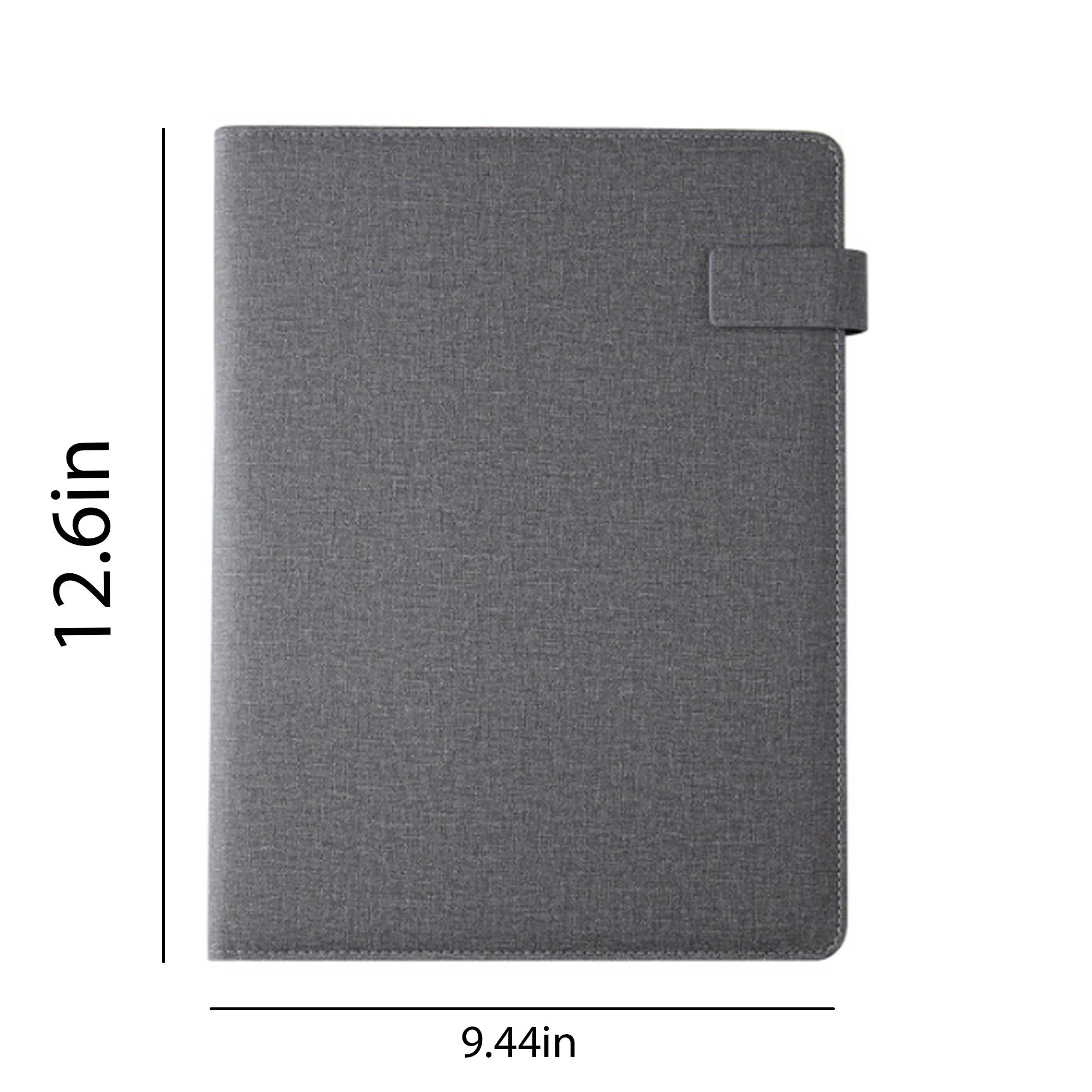 PU Leather Business Notebook with Card Slots and Holder 14