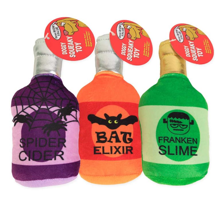 Halloween Poison Bottle Dog Toys - Assorted 2