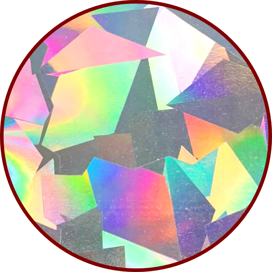 Cracked Ice holographic material pattern swatch