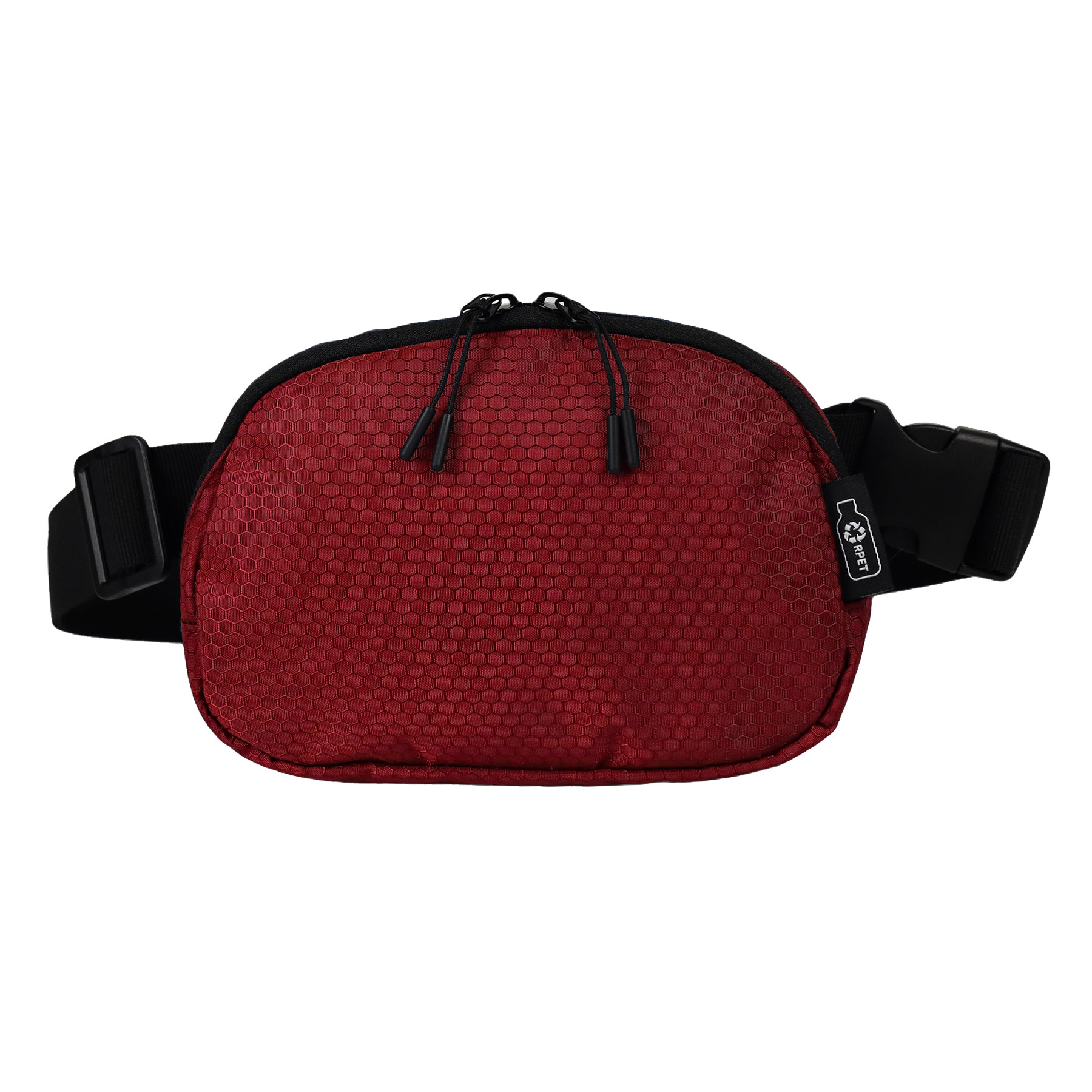 Water-Resistant 100% RPET 420D PU layer Belt Bag w/Adjustable Strap 26