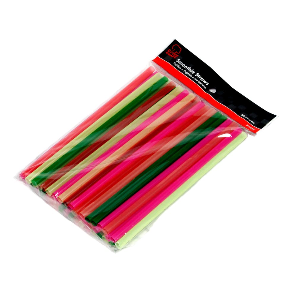 Jumbo Straws - 25 Pack Neon Colors 3