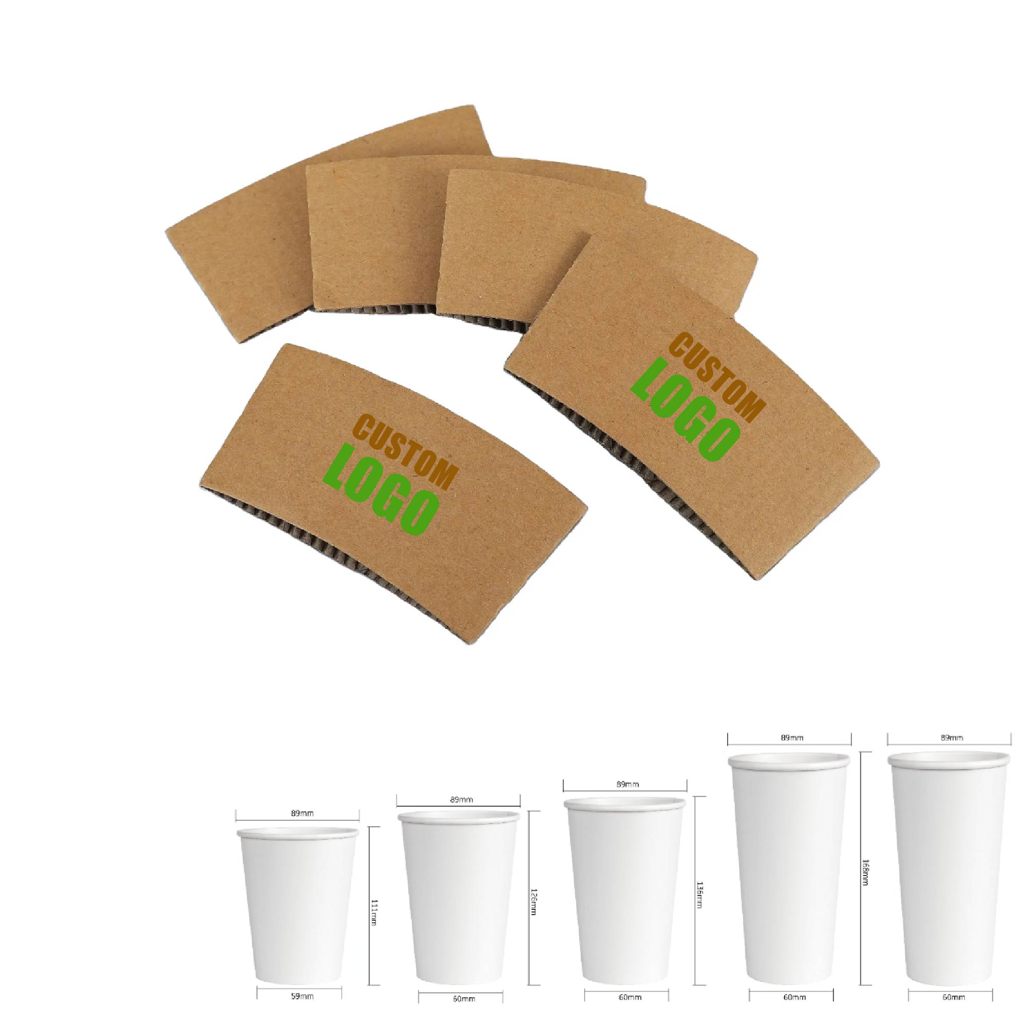 MOQ 50 pcs Corrugated Beverage Sleeves 4