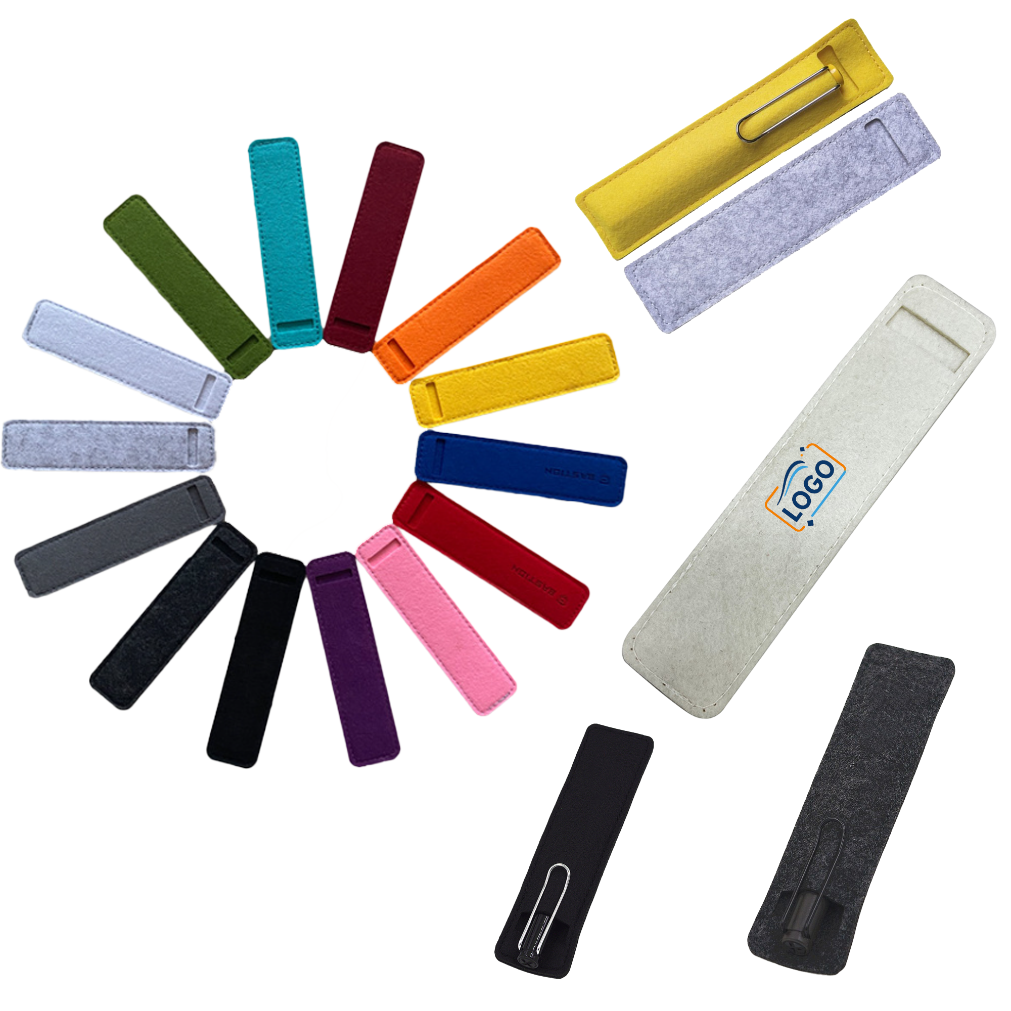 Durable Felt Pen Pouch ?C Available in Multiple Colors 2