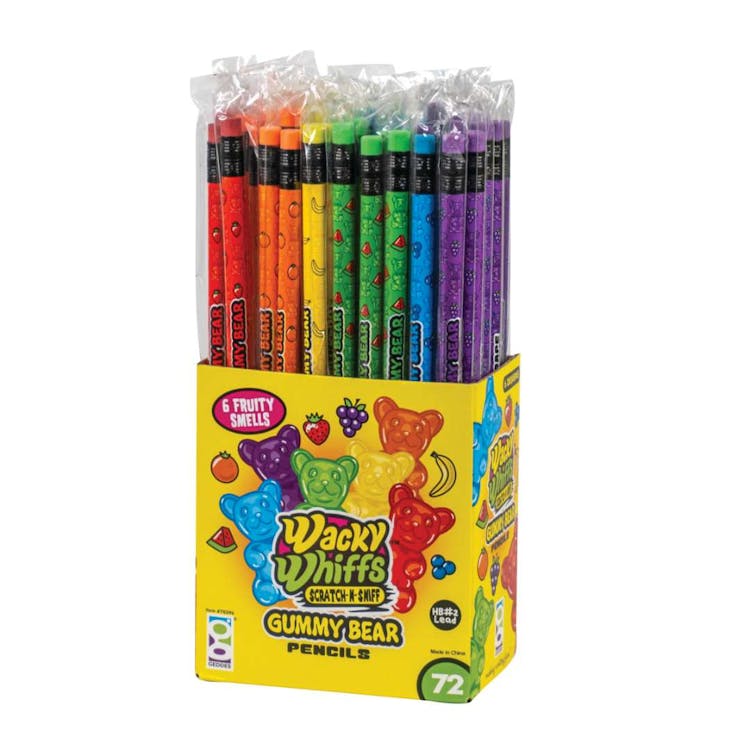 Wacky Whiffs Gummy Bear Pencils Assorted 72 Pack 3