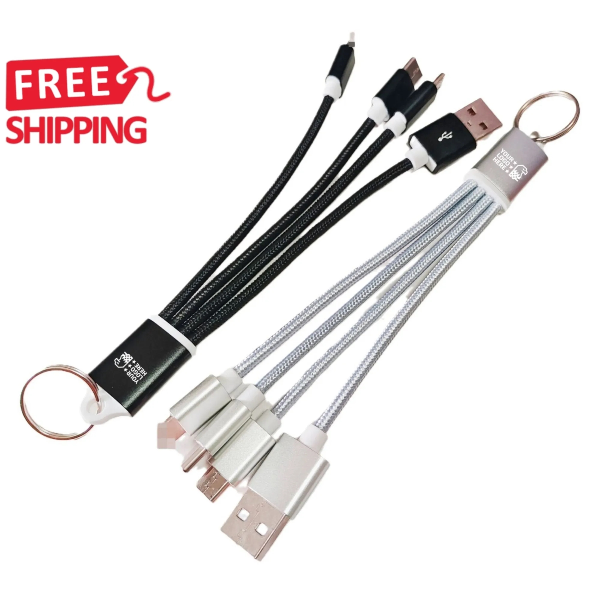 Custom 3 In 1 USB Charging Cable