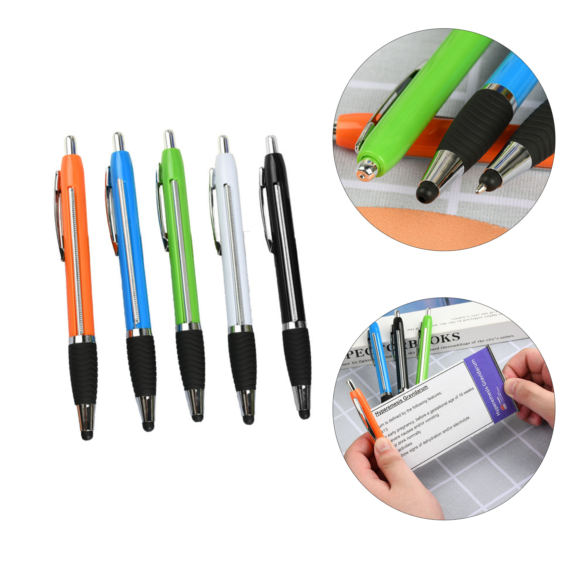 Retractable Banner Pen With Touchscreen Stylus Tip 3