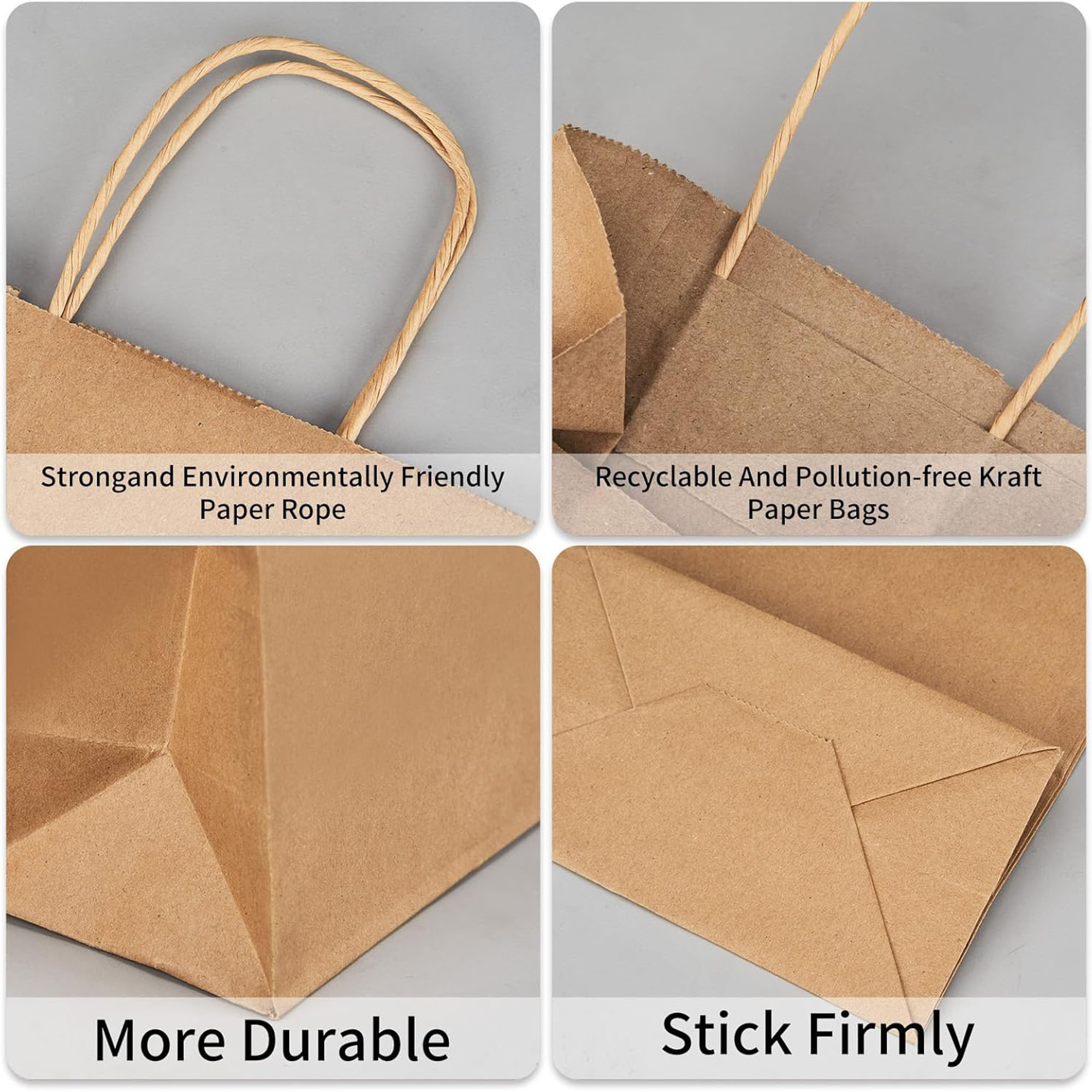 Premium Paper Gift Bags with Handles for Retail & Parties 8