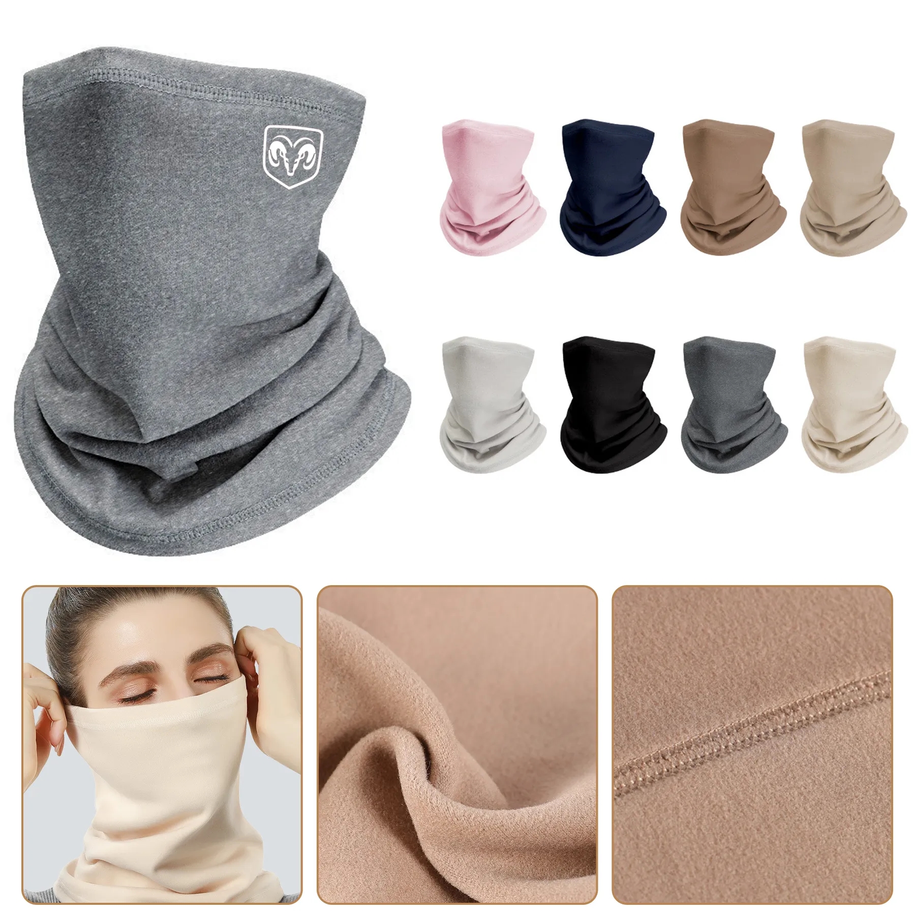Hijab Seamless Neck Gaiter Face Mask Magic Scarf 6