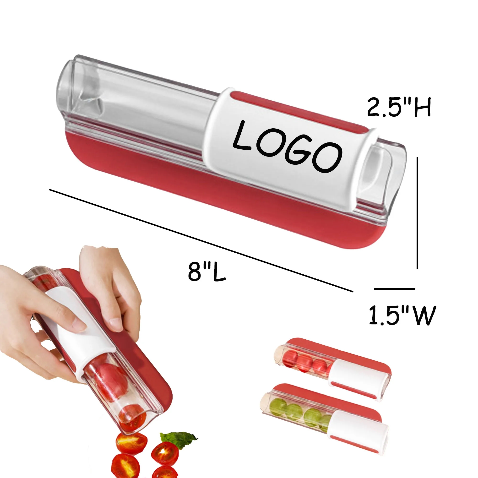 MOQ 10 Salad Slicer Cherry Tomatoes Grapes Fruit Cutter 13