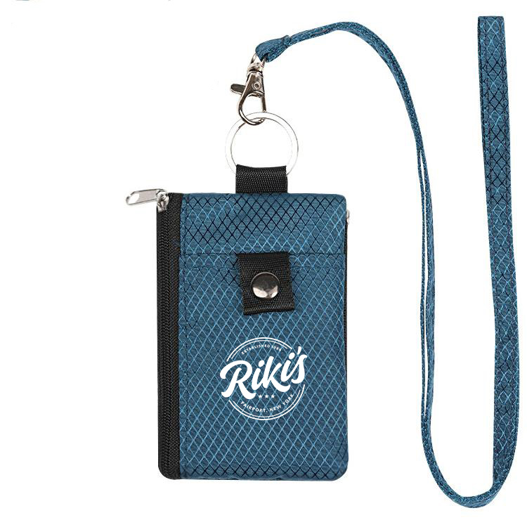 Mini Card Wallet With A Lanyard